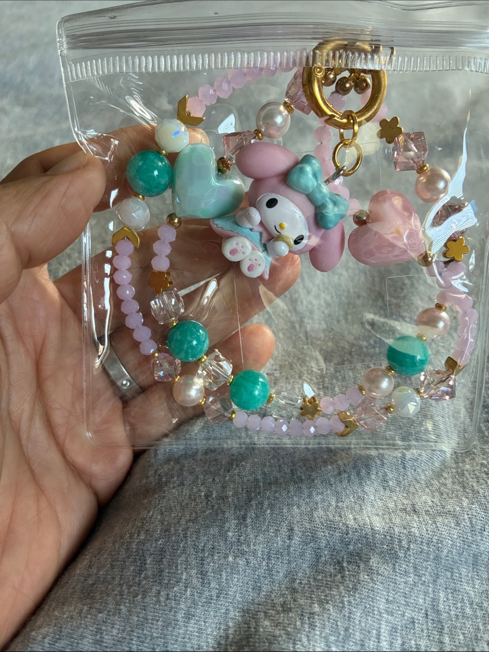 My Melody Pink & Teal Kids Charm